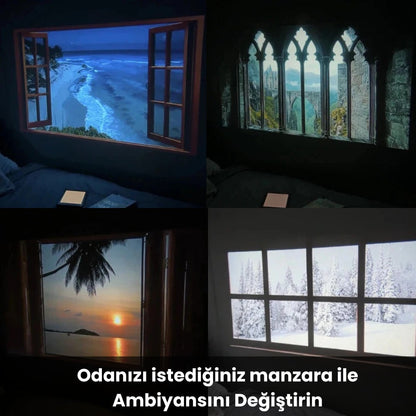 Ambiya - Taşınabilir Sinema Projektörü 4K Ultra HD
